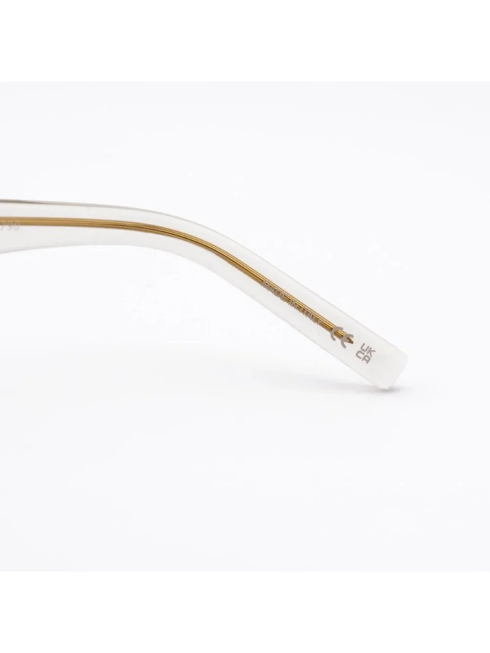 Saint Laurent SL545 OPT 003 Eyeglasses Shiny Beige 58mm Square Frame